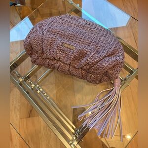 Rebecca Minkoff Ruched Clutch Knit Purple